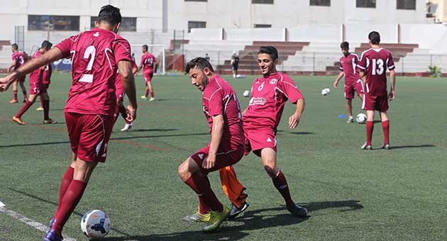 بالصور النجمة يستعد لمبارا ة التتويج امام الراسينع 
