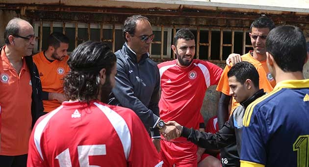 leb_8_4_1_630 بالصور : منتخب لبنان لكرة القدم يستأنف تمارينه