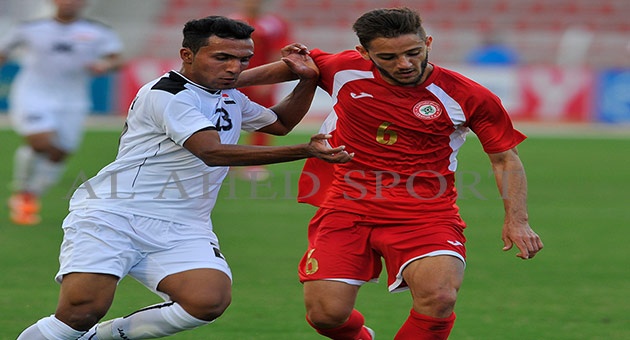 بالصور : مباراة منتخب لبنان الاولمبي ونظيره العراقي 