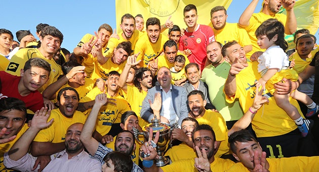 بالصور : احتفالات نادي العهد بعد التتويج بلقب بطولة لبنان 