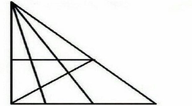رياضة ذهنية: كم مثلث في الصورة؟