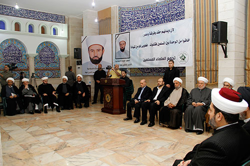 تجمع العلماء المسلمين تقبل التعازي بالشهيد غية 