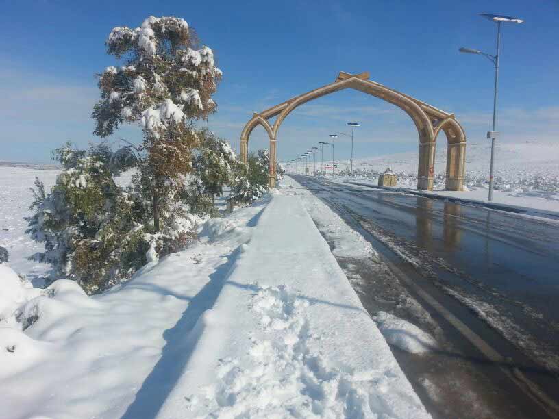 العاصفة الثلجية في البقاع