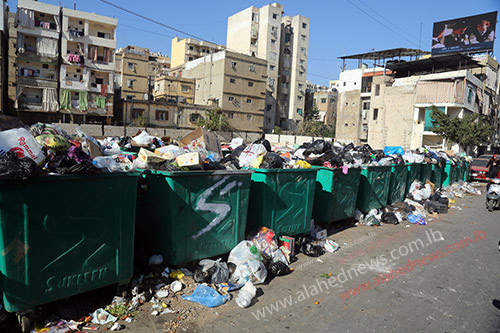 شركة سوكلين اوقفت رفع النفايات في الضاحية