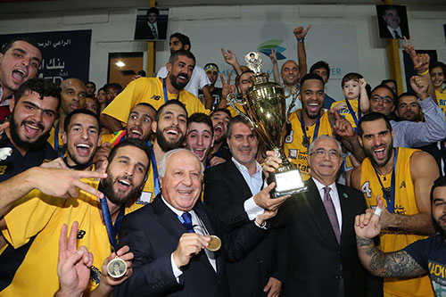 الرياضي بطلاً لدورة  حسام الحريري لكرة السلة 