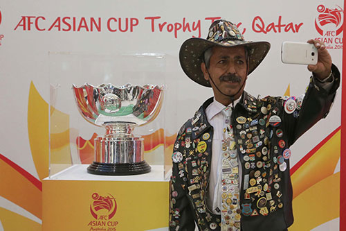 وصول كأس آسيا الى قطر 