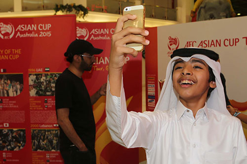 وصول كأس آسيا الى قطر 