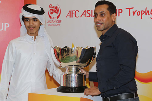 وصول كأس آسيا الى قطر 