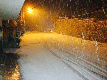 العاصفة يوهان تكسو المناطق اللبنانية ببياض الثلج