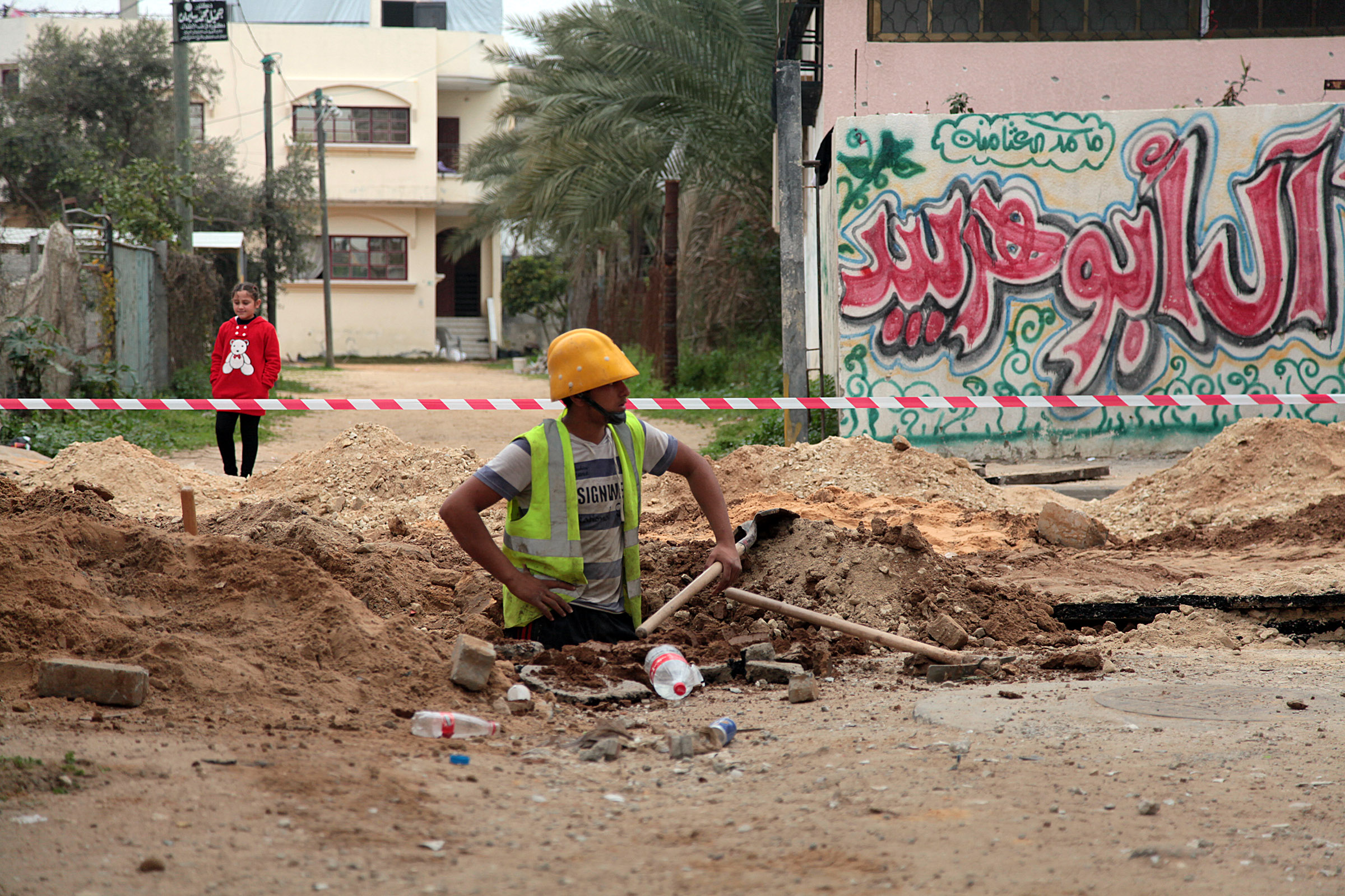بيت حانون تبدأ إعادة بناء البنية التحتية التي دمرها الاحتلال