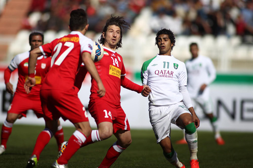 تعادل الاهلي الاماراتي وتراكتور الايراني 2-2