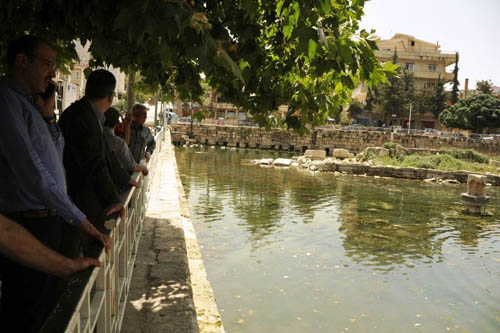 تنظيف بركة رأس العين في بعلبك