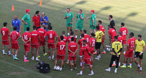 منتخب لبنان يستعد لمواجهة ضيفه الكوري الجنوبي 