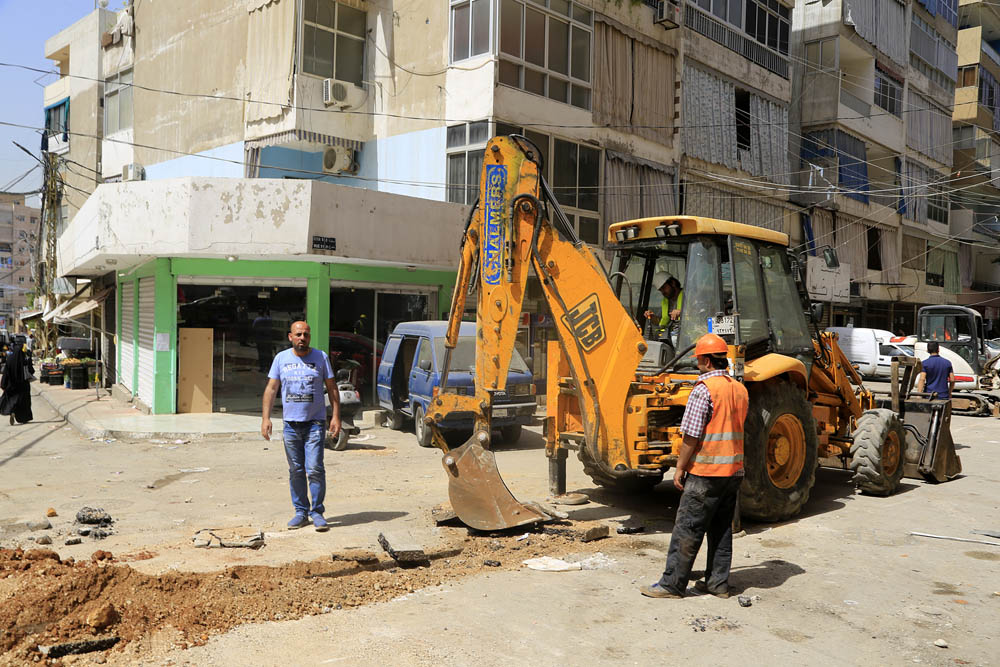 تعبيد طرقات المريجة –الليلكي- تحويطة الغدير (2)