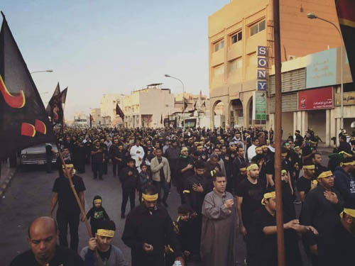 عزاء في القطيف بالسعودية في ذكرى رحيل الرسول الأكرم (ص)