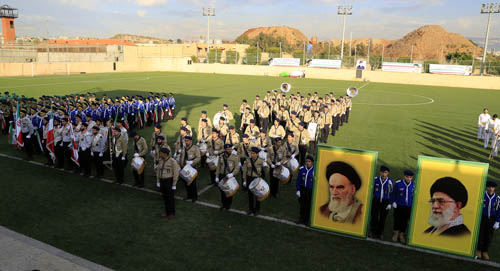مهرجان رياضي كبير بملعب نادي العهد لمناسبة انتصار الثورة الايرانية 