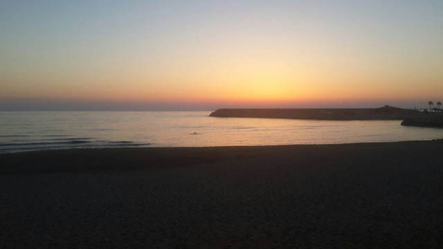 بحر الجية عند الغروب