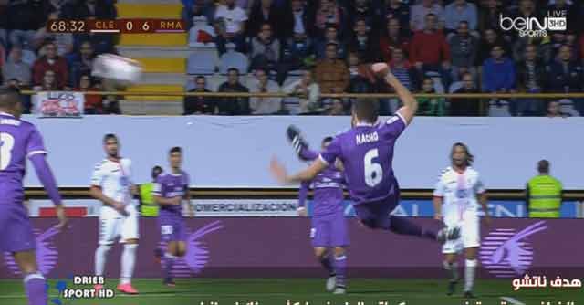   بالفيديو..هدف ناتشو الخيالي في مباراة ريال مدريد؟