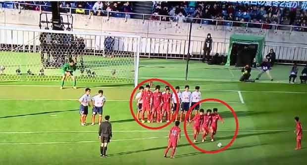 بالفيديو..أغرب ركلة مباشرة من إبداع اليابانيين