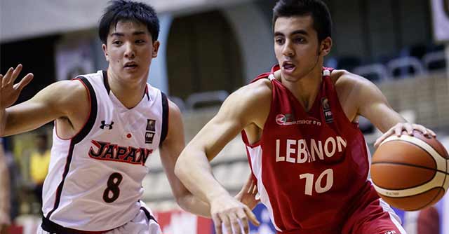 منتخب لبنان يتذاكى على اليابان ويتصدر مجموعته في بطولة الناشين لكرة السلة 
