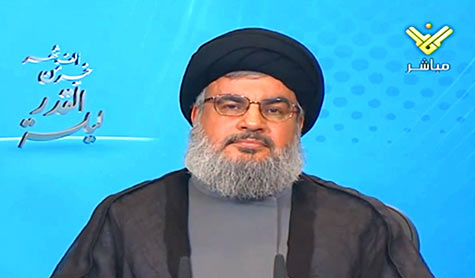 السيد نصر الله يشدد على اهمية حضور مراسم يوم القدس العالمي