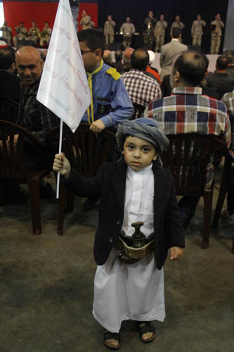 جانب من الحضور خلال الإحتفال التضامني مع اليمن السيد نصر الله: لن يمنعنا التهويل ولا التهديد من إعلان موقفنا المستنكر للعدوان على اليمن.. وللقول للسعودي كفى
