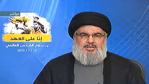 السيد نصرالله في يوم القدس: طريق القدس تمر في سوريا.. ولن نتخلى عن تحالفنا مع العماد عون