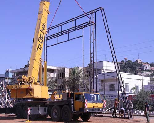جانب من الأعمال و التحضيرات الخاصة بالمهرجان تواصل التحضيرات لمهرجان 25 أيار 2015 في النبطية