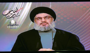 السيد نصر الله وجه التعزية والتبريك لحماس بشهادة الجعبري ودعا لموقف عربي واسلامي ضاغط لوقف العدوان على غزة