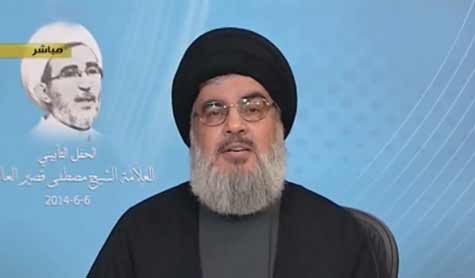 السيد نصر الله: الحل السياسي يبدأ وينتهي مع الاسد


