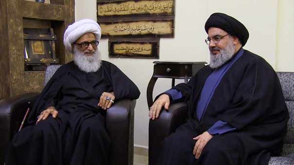 السيد نصرالله يزور المرجع الديني بشير النجفي ويستقبل  وزير الدفاع سمير مقبل

