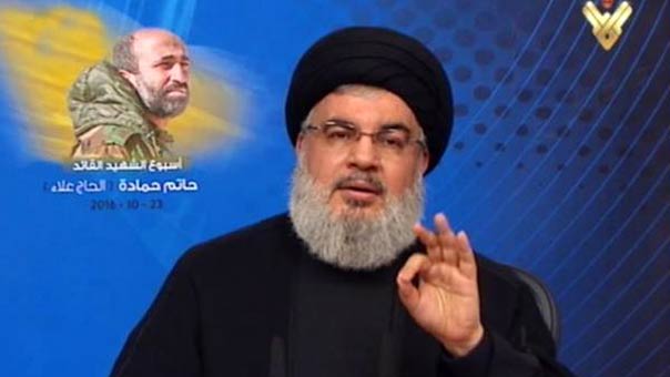 خطاب سماحة السيد نصر الله في ذكرى أسبوع الشهيد القائد حاتم حمادة ـ الحاج علاء في القماطية 23-10-2016