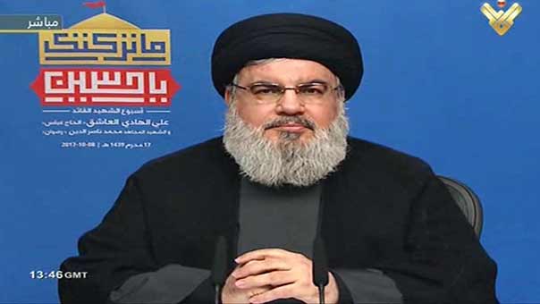 السيد نصر الله: المشروع الاميركي السعودي فشل في العراق ولبنان وعلى طريق الحسم في سوريا .. ولا حل مع تنظيم داعش الا باستئصاله
