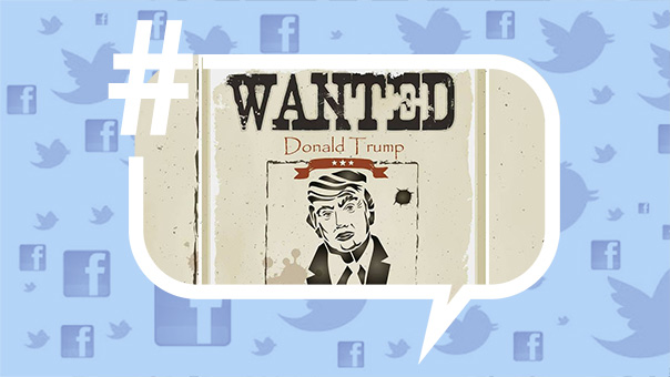 على مواقع التواصل: wantedtrump#