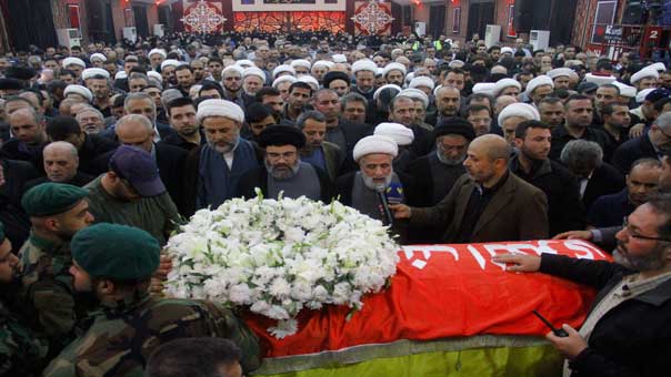 بالصور: تشييع القائد الجهادي الكبير مصطفى بدر الدين