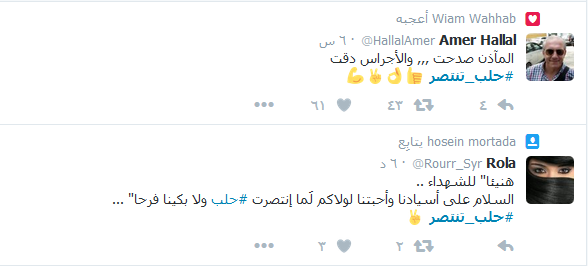 &rsquo;حلب&rsquo; نجمة مواقع التواصل: #حلب_نصرك_هز_الدني.. #حلب_تنتصر