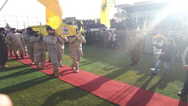 حزب الله وجمهور المقاومة شيّعوا الشهداء عودة والبزال وناصر الدين الى مثواهم الاخير