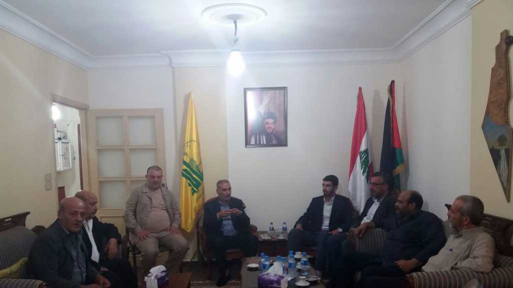حزب الله استقبل وفداً من تحالف القوى الفلسطينية في صور&lrm;