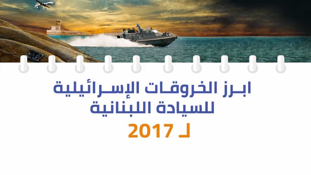 أبرز الخروقات الاسرائيلية للسيادة اللبنانية لعام 2017 