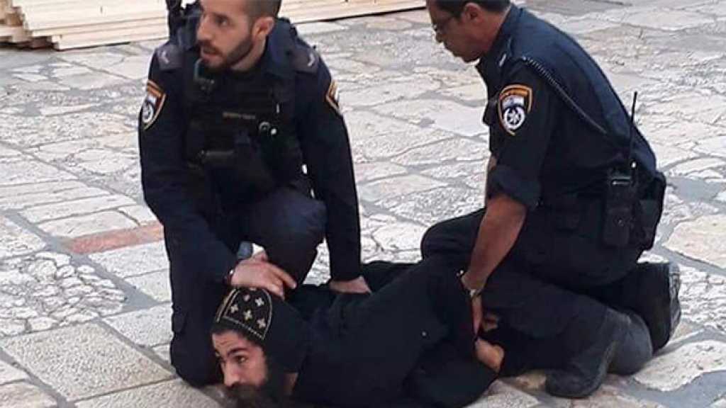 اعتداء صهيوني وقح على رهبان كنيسة القيامة