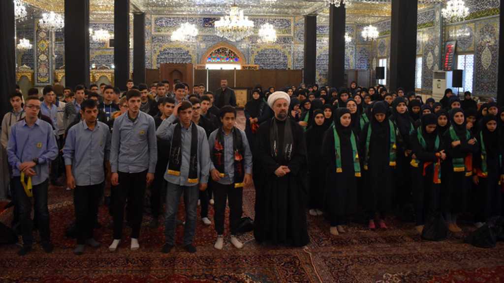 طلاب مدارس المهديّ (عج) يجددون العهد والولاء في الأربعين