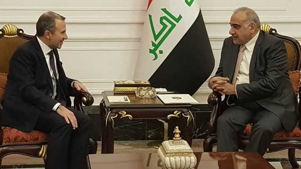 باسيل يعد برفع &rsquo;الفيزا&rsquo; للعراقيين الراغبين بزيارة لبنان