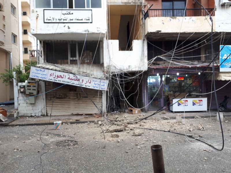 بالصور: أضرار من العاصفة الثلجية