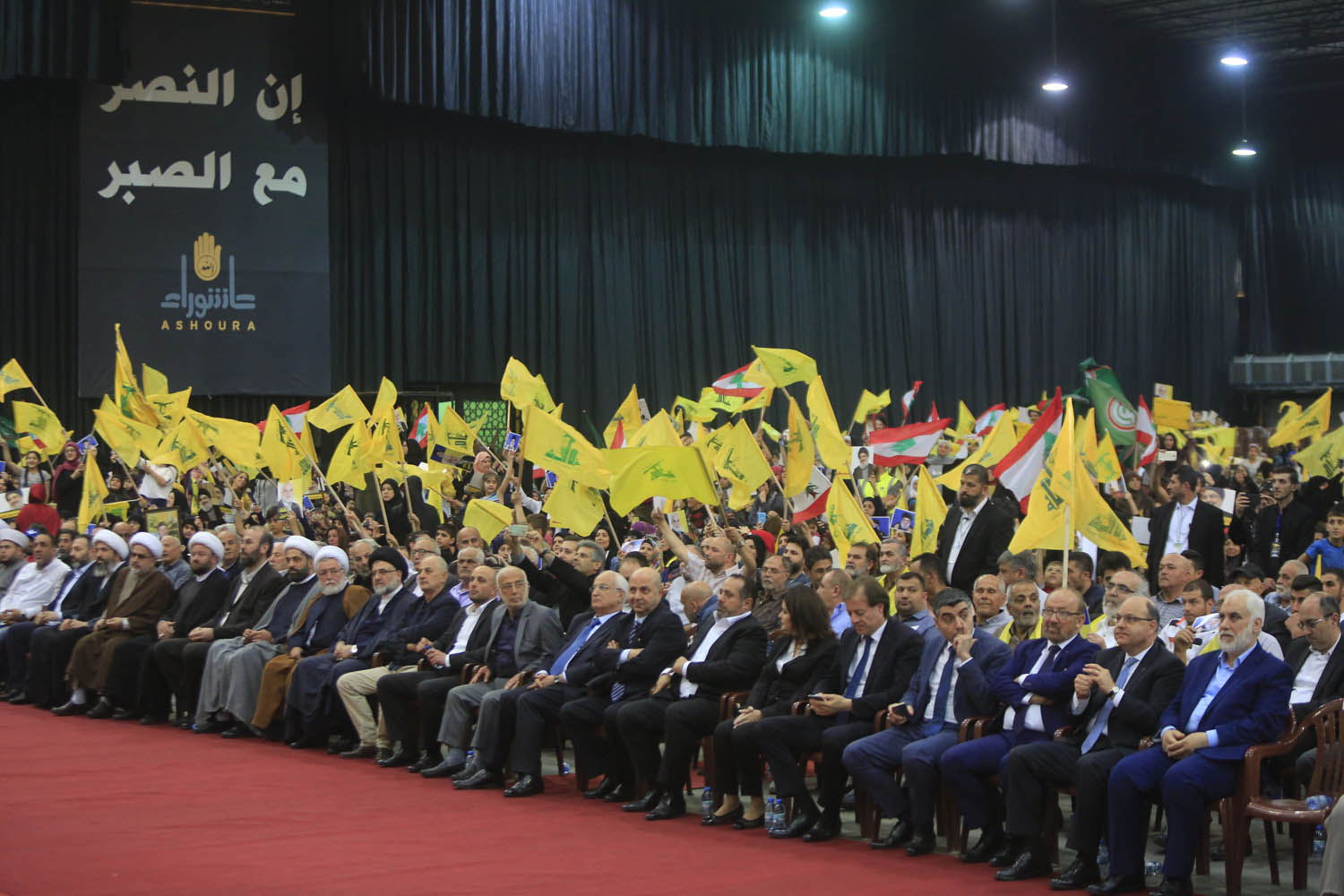 بالصور.. مهرجان الوفا للعز  جبيل-كسروان الانتخابي  في مجمع سيد الشهداء (ع)