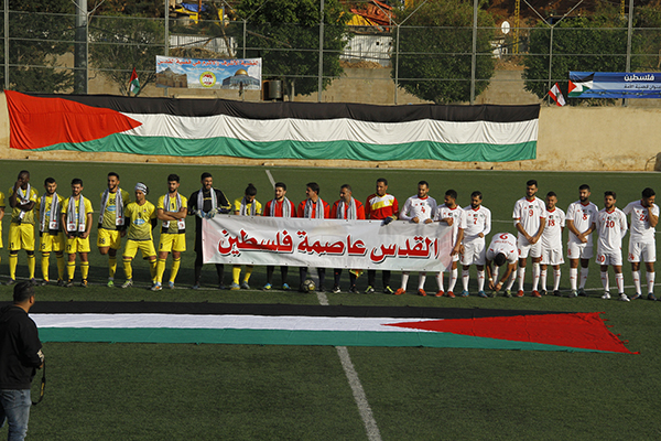 #العهد ومنتخب فلسطين الشتات تضامنا مع #القدس