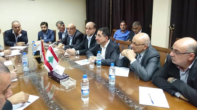 وزراء الصناعة والزراعة والأشغال اللبنانيون.. في دمشق